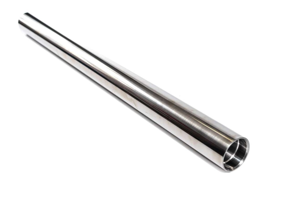 Pulser driver housing 30.750 inch: polished threaded pressure barrel