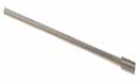 Long shaft: extended pulser shaft with integral collar and smooth cylindrical body